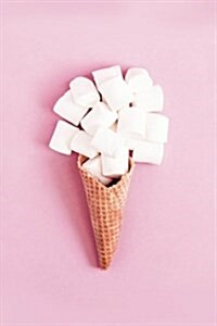 Bullet Journal: Pop Art Marshmallow Cone: Pink Large Dot Grid Notebook Retro Style (Paperback)