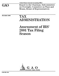 Tax Administration: Assessment of IRS 2001 Tax Filing Season (Paperback)