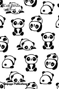 Cute Panda Lined Journal: Medium Lined Journaling Notebook, Cute Panda Cutest Panda Pattern Cover, 6x9, 130 Pages (Paperback)