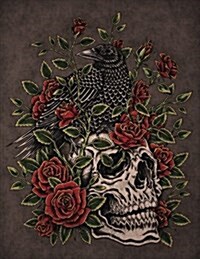 Raven and Roses Sketchbook: Blank Art Pad Notebook Journal (Paperback)