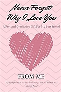 Never Forget Why I Love You - A Personal Graduation Gift for My Best Friend: Fill-In-The-Blank Journal, with 50 Writing Prompts and Additional Space t (Paperback)