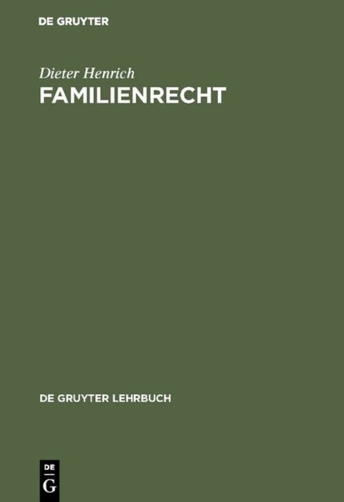 Familienrecht (Hardcover, Reprint 2016)