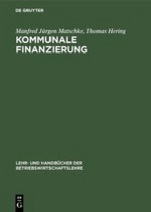 Kommunale Finanzierung (Hardcover)