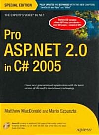 Pro ASP.NET 2.0 in C# 2005, Special Edition [With CD-ROM] (Hardcover, Special)