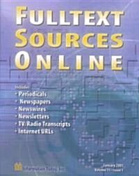 Fulltext Sources Online (Paperback)