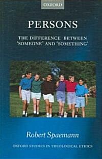 Persons : The Difference between `Someone and `Something (Hardcover)