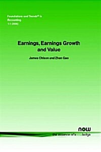 Earnings, Earnings Growth, and Value (Paperback)