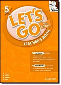 [중고] Let‘s Go: 5: Teacher‘s Book with Test Center Pack (Paperback, 4th Edition)