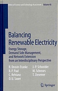 Balancing Renewable Electricity: Energy Storage, Demand Side Management, and Network Extension from an Interdisciplinary Perspective (Hardcover, 2012)