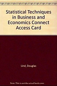 Statistical Techniques in Business and Economics Connect Access Card (Pass Code, 15th)