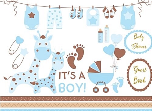 Baby Shower Guest Book for Boy (Paperback)