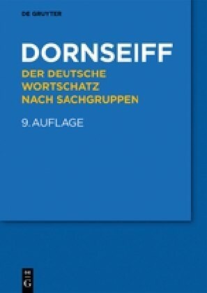 Der Deutsche Wortschatz Nach Sachgruppen (Paperback, 9th)