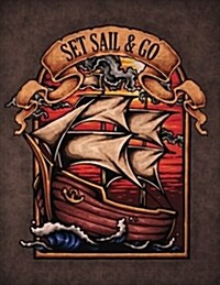 Set Sail Sketchbook: Blank Art Pad Notebook Journal (Paperback)