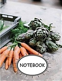 Notebook: Carrot: Journal Diary, Lined pages (Composition Book Journal) (8.5 x 11) (Paperback)