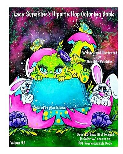 Lacy Sunshines Hippity Hop Coloring Book: Whimsical Bunnies, Sprites, Big Eyes, Easter, Spring Fantasy Coloring Book All Ages (Paperback)