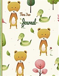 3 Year Journal: Cute Critters Design: 8.5x 11 Paperback undated Planner 150 pages (Paperback)