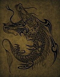 Dragon Sketchbook: Blank Art Pad Notebook Journal (Paperback)