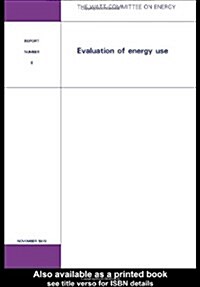 Evaluation of Energy Use (Hardcover, 1)
