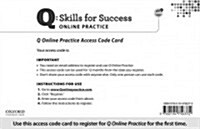 Q Online Practice Student Access Code Card (Package)