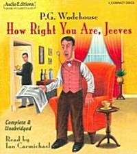 How Right You Are, Jeeves (Audio CD)
