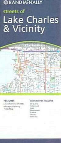 Rand McNally Streets of Lake Charles & Vicinity, Louisiana (Map, FOL)