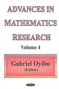 Advances in Mathematics Researchv. 4 (Hardcover, UK)