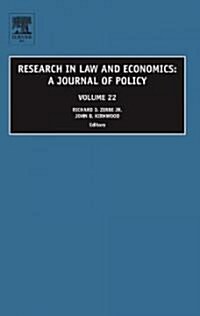 Research in Law and Economics: A Journal of Policy (Hardcover)