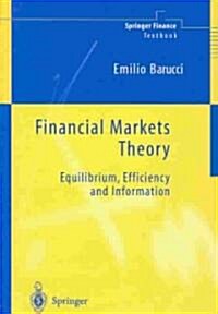 Financial Markets Theory : Equilibrium, Efficiency and Information (Hardcover)