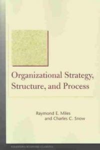 Organizational strategy, structure, and process