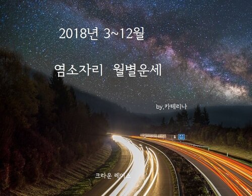 2018년 3~12월 염소자리 월별운세