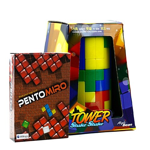 쉐이크쉐이크 타워(입체 테트리스 퍼즐) + 펜토미로2nd 