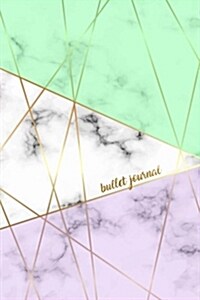 Bullet Journal: Luxury Marble Gold Dot Grid Journal (Paperback)
