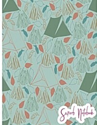 Superb Notebook: Birds in Tents Beautiful Notebook for All ( Great Journal, Amazing Composition Book ) Large 8.5 X 11 Inches, 110 Pages (Paperback)