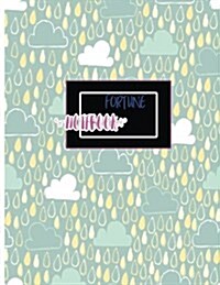 Fortune Notebook: Rain and Cloud in the Paradise Notebook ( Great Journal, Amazing Composition Book ) Large 8.5 X 11 Inches, 110 Pages (Paperback)