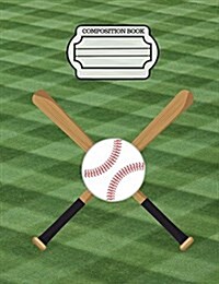 Baseball - Sports Fans Journal, Composition Notebook, 5x5 Quad Rule Graph Paper: 101 Sheets / 202 Pages (7.44 X 9.69) (Paperback)