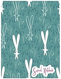 Superb Notebook: Rabbits in the Garden Beautiful Notebook for All ( Great Journal, Amazing Composition Book ) Large 8.5 X 11 Inches, 11 (Paperback)
