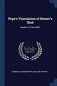 Popes Translation of Homers Iliad: Books I, VI, XXII, XXIV (Paperback)