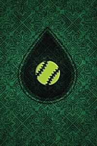 Monogram Baseball Journal: Blank Notebook Diary Memoir Log Logue (Paperback)