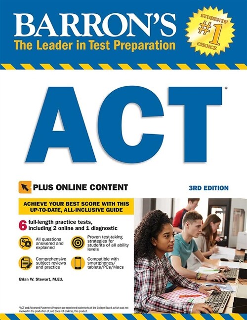 Barrons ACT with Online Tests (Paperback, 3)