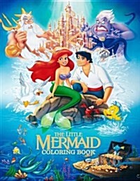 The Little Mermaid Coloring Book: Coloring Book for Kids and Adults 45+ Illustrations (Paperback)