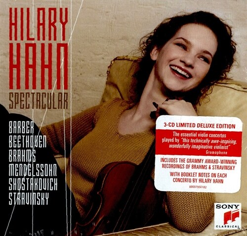 [수입] 힐러리 한 : 바이올린 협주곡 스펙타큘러 [3CD][Limited Deluxe Edition]