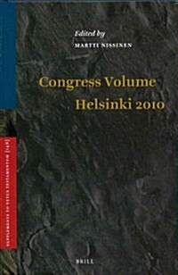 Congress Volume Helsinki 2010 (Hardcover)