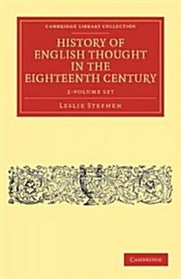 History of English Thought in the Eighteenth Century 2 Volume Set (Package)