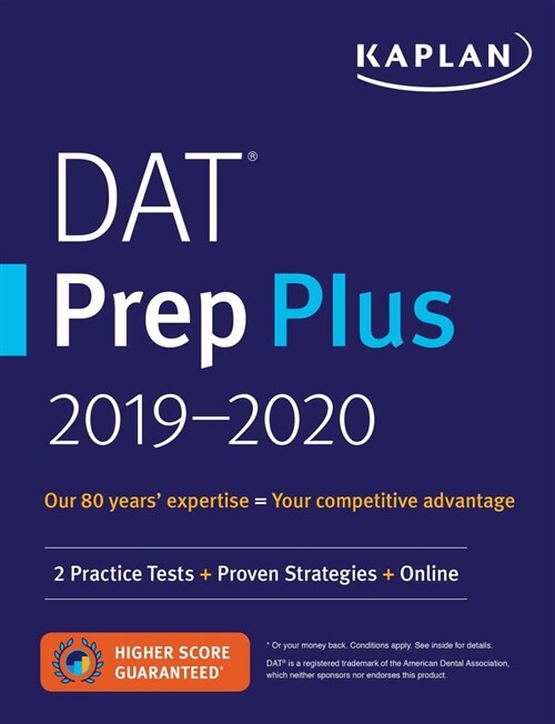 DAT Prep Plus 2019-2020: 2 Practice Tests + Proven Strategies + Online (Paperback)