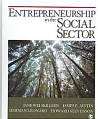 Entrepreneurship in the Social Sector (Hardcover)