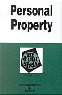[중고] Personal Property in a Nutshell (Paperback, 3rd)