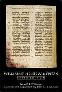 [중고] Williams‘ Hebrew Syntax, Third Edition (Paperback, 3, Revised)