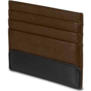 Moleskine Leather Card Wallet, Classic, Bark Brown (Other)