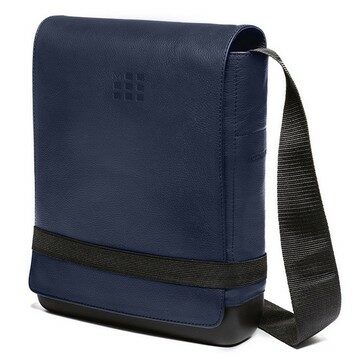 Moleskine Shoulder Bag, Classic, Leather Reporter, Sapphire Blue (Other)