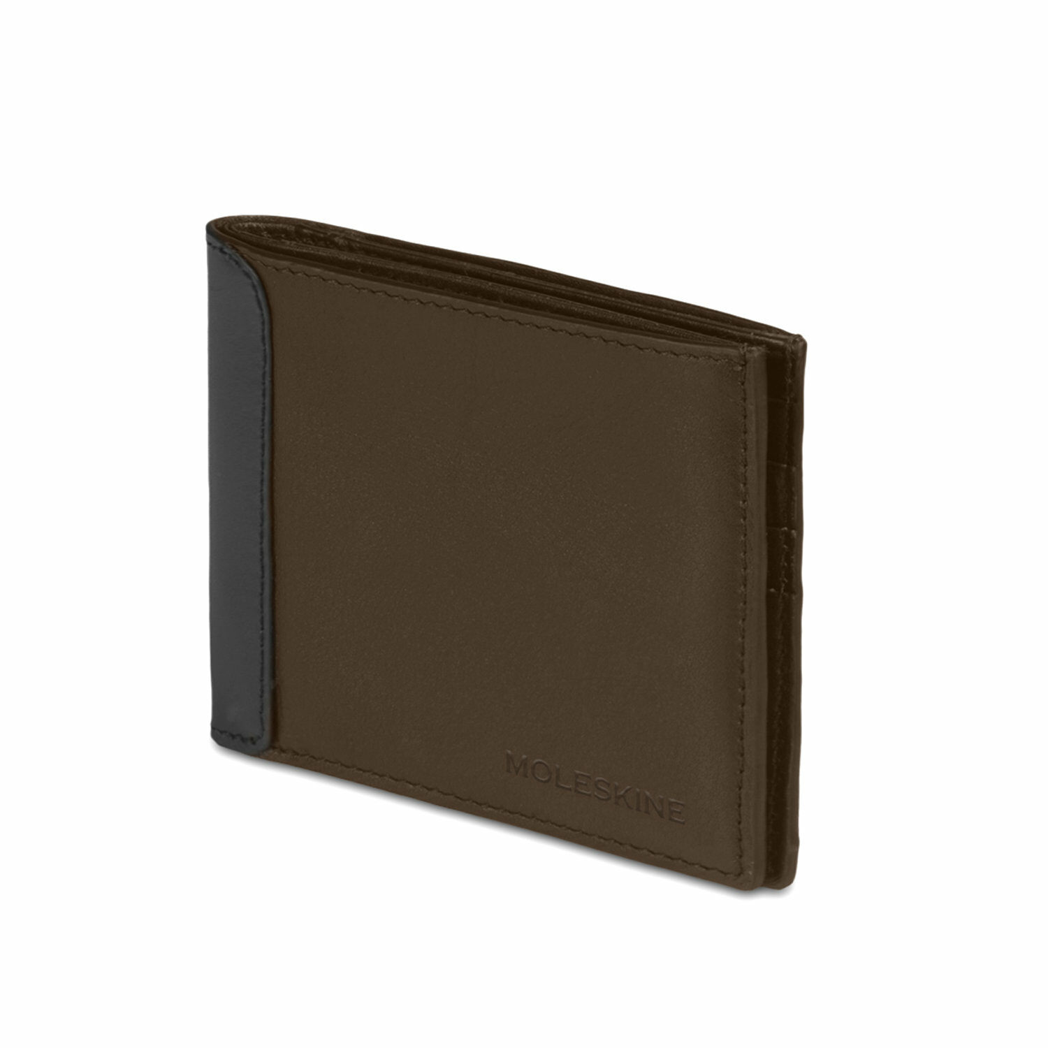 Moleskine Leather Horizontal Wallet, Classic, Bark Brown (Other)